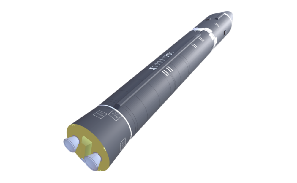 3D illustration missile