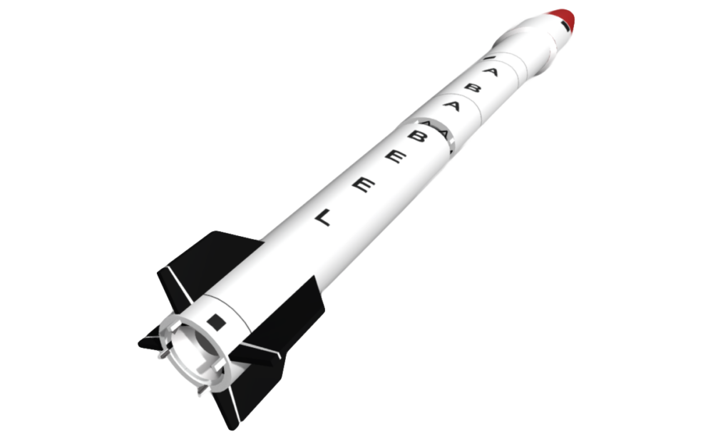 3D illustration missile