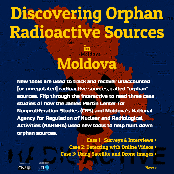 Screenshot of Discovering Orphan Radioactive Sources in Moldova