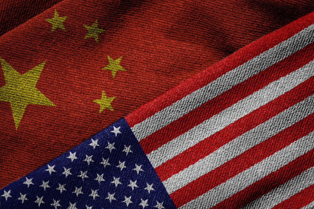 Flags of China and USA